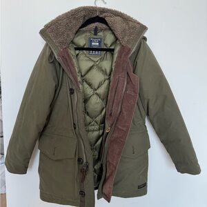 Vintage Abercrombie & Fitch Green Parka Coat